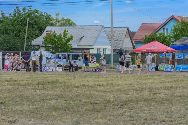 Zarechany Ukraine Juni 2018 Treffen Der Bewohner Beim Fest Des — Stockfoto