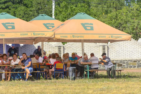 Zarechany Ukraine Juni 2018 Treffen Der Bewohner Beim Fest Des — Stockfoto