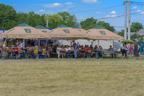 Zarechany Ukraine Juin 2018 Rencontre Résidents Festival Village Zarechany Événements — Photo