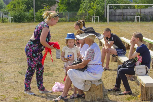 Zarechany Ukraina Czerwca 2018 Spotkanie Mieszkańców Festiwalu Wiosce Zarechany Wydarzenia — Zdjęcie stockowe