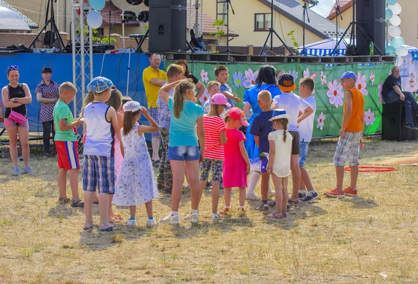 Zarechany Ukraine June 2018 Meeting Residents Festival Village Zarechany Public — Stock Photo, Image