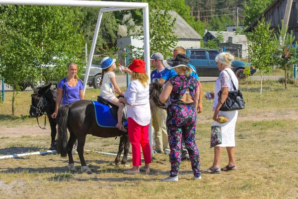 Zarechany Ukraine Juni 2018 Reiten Treffen Der Einwohner Beim Fest — Stockfoto