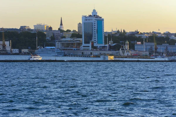 Odessa Ukraine August 2018 Herrliche Aussicht Vom Meer Auf Den — Stockfoto