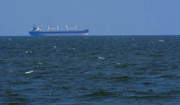 Odessa Ukraine August 2018 Large Cargo Ship Transports Containers Open — Stock Photo, Image