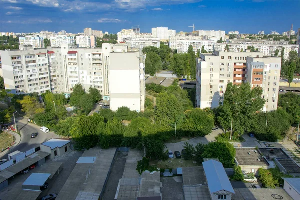 Odessa Ukrayna Ağustos 2018 Büyük Bir Yüksek Katlı Şehir Planı — Stok fotoğraf