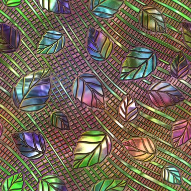Parlak arkaplanda desensiz desen bırakır, 3d illüstrasyon