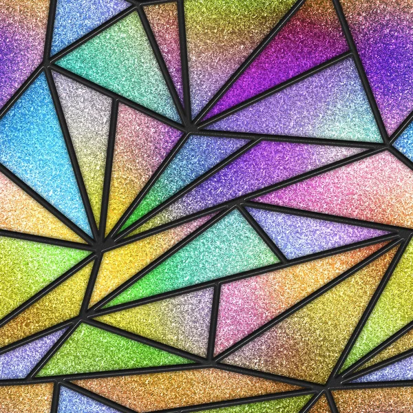 Βαμμένο Γυαλί Απρόσκοπτη Υφή Τρίγωνο Μοτίβο Για Παράθυρο Χρωματιστό Γυαλί — Φωτογραφία Αρχείου