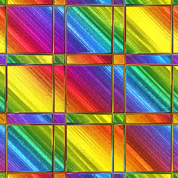 Färgat Glas Sömlös Konsistens Med Rektangel Mönster För Fönster Färgat — Stockfoto
