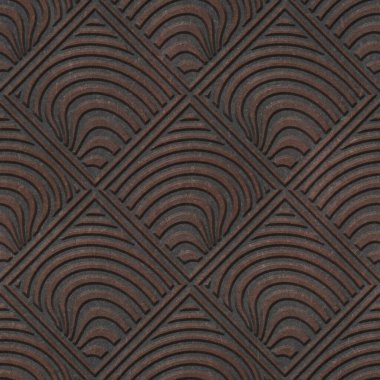 Geometrik desenli, dikişsiz metal dokusu, 3 boyutlu illüstrasyon