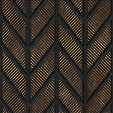 Sembol desenli bronz dikişsiz doku, 3 boyutlu illüstrasyon, 3 boyutlu panel