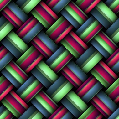 Çapraz çizgili kusursuz doku, dokuma dokusu, 3d illüstrasyon