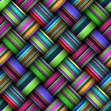 Çapraz çizgili kusursuz doku, dokuma dokusu, 3d illüstrasyon