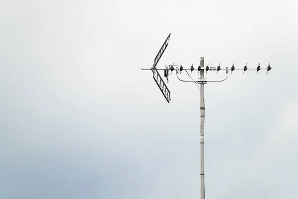 Antenna Con Cielo Pianura Sullo Sfondo Nessun Altro Oggetto Look — Foto Stock