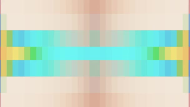 Blok van de abstracte pixel verplaatsen van naadloze loops animatie achtergrond nieuwe kwaliteit universele beweging dynamische geanimeerde retro vintage kleurrijke vrolijke dans muziek video beelden — Stockvideo