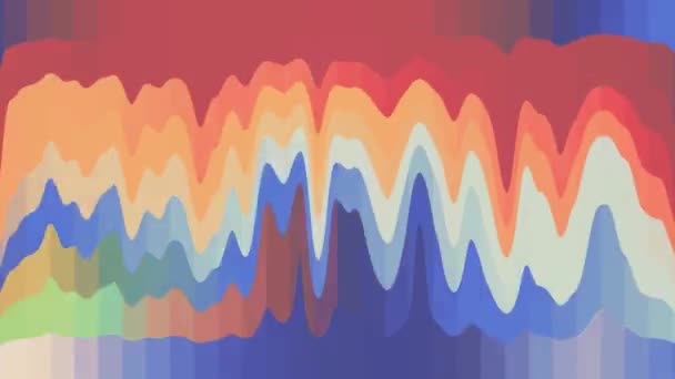 Digitala turbulenta abstrakt rainbow färg färg blandning sömlös loop abstrakt animation bakgrund nya unika kvalitet färgglada glada vackra motion dynamiska konst videofilmer — Stockvideo