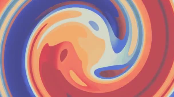 Цифровая турбулентная абстрактная радужная цветовая спиральная краска смешивая бесшовный цикл абстрактный анимационный фон новое уникальное качество красочные радостные динамичные движения динамическое искусство видео кадры — стоковое видео