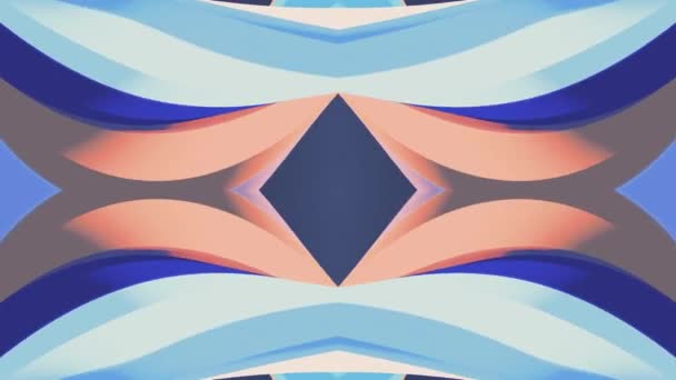 Ornamentale Kaleidoskop bewegte Form Muster Animation Hintergrund nahtlose Schleife neue Qualität retro vintage Urlaub Form bunt universelle Bewegung dynamisch animierte freudige Musik Videoaufnahmen — Stockvideo