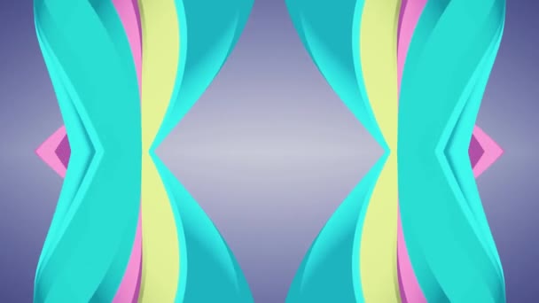 Ornamentale Kaleidoskop beweglichen Regenbogen Form Muster Animation Hintergrund nahtlose Schleife neue Qualität retro vintage Urlaub Form bunt universelle Bewegung dynamisch animierte freudige Musik Videoaufnahmen — Stockvideo