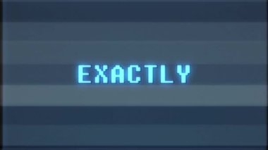 Retro video oyunu tam olarak kelime metin bilgisayar tv arıza parazit gürültü ekran animasyon sorunsuz döngü yeni kalite evrensel vintage hareket dinamik animasyonlu arka plan renkli neşeli video m