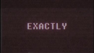 Retro video oyunu tam olarak kelime metin bilgisayar tv arıza parazit gürültü ekran animasyon sorunsuz döngü yeni kalite evrensel vintage hareket dinamik animasyonlu arka plan renkli neşeli video m