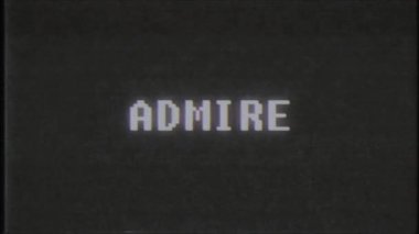 Retro videogame tapmak kelime metin bilgisayar tv arıza parazit gürültü ekran animasyon sorunsuz döngü yeni kalite evrensel vintage hareket dinamik animasyonlu arka plan renkli neşeli video m