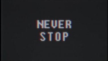 Retro video oyunu kelime metin bilgisayar tv arıza müdahale durmadan gürültü ekran animasyon sorunsuz döngü yeni kalite evrensel vintage hareket dinamik animasyonlu arka plan renkli neşeli video m