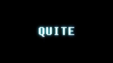 Retro video oyunu oldukça kelime metin bilgisayar tv arıza parazit gürültü ekran animasyon sorunsuz döngü yeni kalite evrensel vintage hareket dinamik animasyonlu arka plan renkli neşeli video m