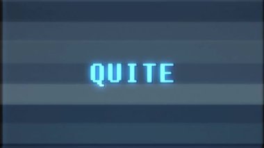 Retro video oyunu oldukça kelime metin bilgisayar tv arıza parazit gürültü ekran animasyon sorunsuz döngü yeni kalite evrensel vintage hareket dinamik animasyonlu arka plan renkli neşeli video m