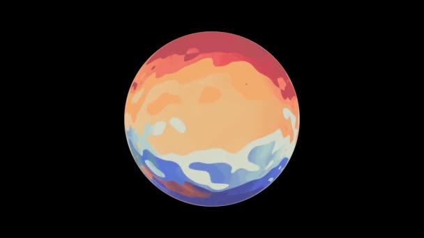 sphère colorée globe sans couture boucle animation fond Nouvelle qualité universelle coloré cool belle vidéo 