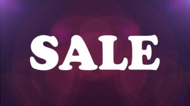renkli satış metin sorunsuz döngü animasyon - yeni kalite retro vintage hareket neşeli addvertisement ticari video görüntüleri atlama