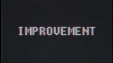 Retro video oyunu geliştirme word metin bilgisayar tv arıza parazit gürültü ekran animasyon sorunsuz döngü yeni kalite evrensel vintage hareket dinamik animasyonlu arka plan renkli neşeli video m