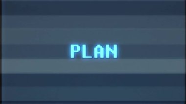 Retro videogame planı word metin bilgisayar tv arıza parazit gürültü ekran animasyon sorunsuz döngü yeni kalite evrensel vintage hareket dinamik animasyonlu arka plan renkli neşeli video m