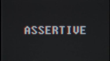 Retro videogame iddialı kelime metin bilgisayar tv arıza parazit gürültü ekran animasyon sorunsuz döngü yeni kalite evrensel vintage hareket dinamik animasyonlu arka plan renkli neşeli video m