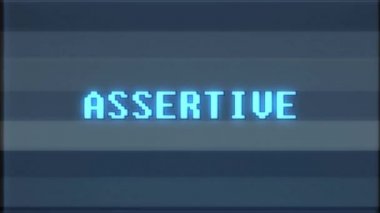 Retro videogame iddialı kelime metin bilgisayar tv arıza parazit gürültü ekran animasyon sorunsuz döngü yeni kalite evrensel vintage hareket dinamik animasyonlu arka plan renkli neşeli video m