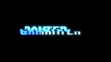 Retro videogame perisiyim kelime metin bilgisayar tv arıza parazit gürültü ekran animasyon sorunsuz döngü yeni kalite evrensel vintage hareket dinamik animasyonlu arka plan renkli neşeli video m