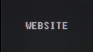 Retro video oyunu web sitesi kelime metin bilgisayar tv arıza parazit gürültü ekran animasyon sorunsuz döngü yeni kalite evrensel vintage hareket dinamik animasyonlu arka plan renkli neşeli video m