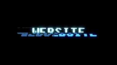 Retro video oyunu web sitesi kelime metin bilgisayar tv arıza parazit gürültü ekran animasyon sorunsuz döngü yeni kalite evrensel vintage hareket dinamik animasyonlu arka plan renkli neşeli video m