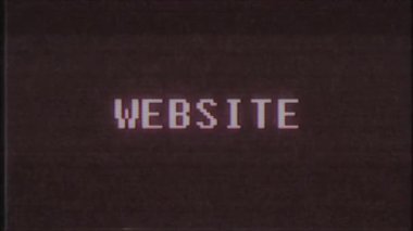 Retro video oyunu web sitesi kelime metin bilgisayar tv arıza parazit gürültü ekran animasyon sorunsuz döngü yeni kalite evrensel vintage hareket dinamik animasyonlu arka plan renkli neşeli video m