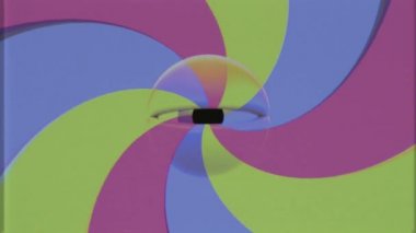 Retro Vhs Tv rgb dönen göz yanıp sönen renk sarmal sorunsuz döngü arka plan intro animasyonu yeni kalite evrensel vintage dinamik animasyonlu renkli neşeli güzel serin video görüntüleri