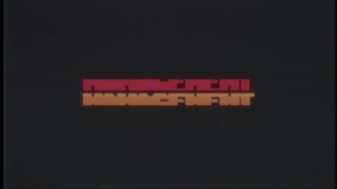 Retro videogame yönetimi word metin bilgisayar tv arıza parazit gürültü ekran animasyon sorunsuz döngü yeni kalite evrensel vintage hareket dinamik animasyonlu arka plan renkli neşeli video m