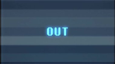 word metin bilgisayar tv arıza girişim dışarı Retro video oyunu gürültü ekran animasyon sorunsuz döngü yeni kalite evrensel vintage hareket dinamik animasyonlu arka plan renkli neşeli video m