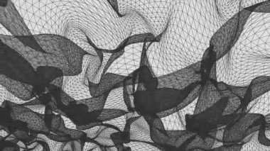 kılavuz net soyut poligonal tel kafes duman bulutu yumuşak hareketli simülasyon hareket grafik animasyon arka plan yeni kalite retro vintage tarzı serin güzel güzel 4 k video görüntüleri çizim