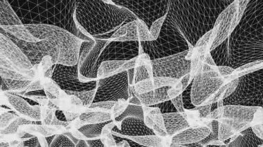 kılavuz net soyut poligonal tel kafes duman bulutu yumuşak hareketli simülasyon hareket grafik animasyon arka plan yeni kalite retro vintage tarzı serin güzel güzel 4 k video görüntüleri çizim