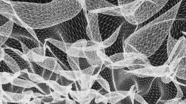 kılavuz net soyut poligonal tel kafes duman bulutu yumuşak hareketli simülasyon hareket grafik animasyon arka plan yeni kalite retro vintage tarzı serin güzel güzel 4 k video görüntüleri çizim