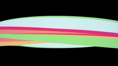 Yumuşak renkler düz 3d eğri gökkuşağı candy çizgi sorunsuz döngü soyut şekil animasyon arka plan yeni kalite evrensel hareket dinamik animasyonlu renkli neşeli video görüntüleri
