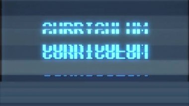 Retro videogame müfredat kelime metin bilgisayar tv arıza parazit gürültü ekran animasyon sorunsuz döngü yeni kalite evrensel vintage hareket dinamik animasyonlu arka plan renkli neşeli video m