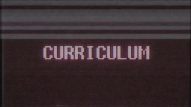 eski tv girişim ekrandaki Retro video oyunu metni... Yeni kalite evrensel vintage hareket dinamik animasyonlu arka plan renkli neşeli serin video görüntüleri