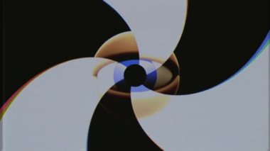 Retro Vhs sarmal sorunsuz döngü arka plan intro animasyonu yeni kalite evrensel vintage dinamik animasyonlu renkli neşeli güzel serin video görüntüleri dönen göz yanıp sönen Tv