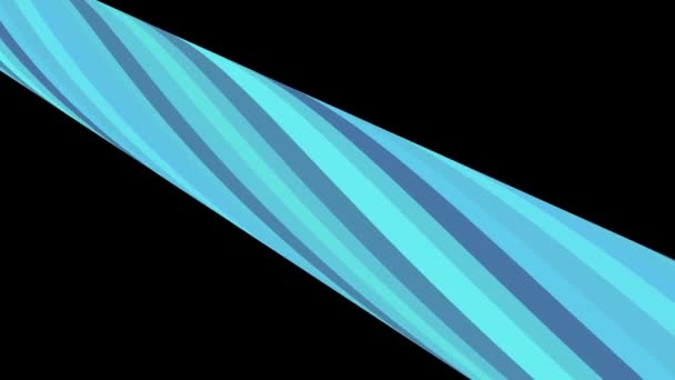 Soft colors flat 3D tube blue candy seamless loop abstract shape animation diagonal background new quality universal motion dynamic animated colorful joyful video footage — Stock Video