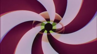 parlak renk sarmal sorunsuz döngü arka plan intro animasyonu yeni kalite evrensel vintage dinamik animasyonlu renkli neşeli güzel serin video görüntüleri dönen retro Vhs Tv göz